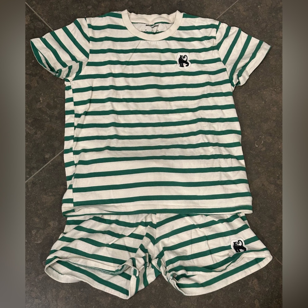 Mini rodini matching short and shirt set